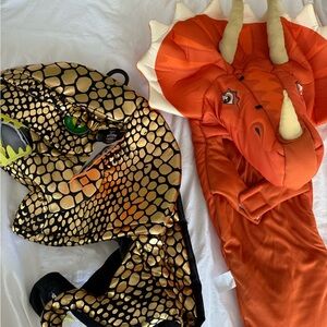 Target Dinosaur Costume Set - Gold and Orange